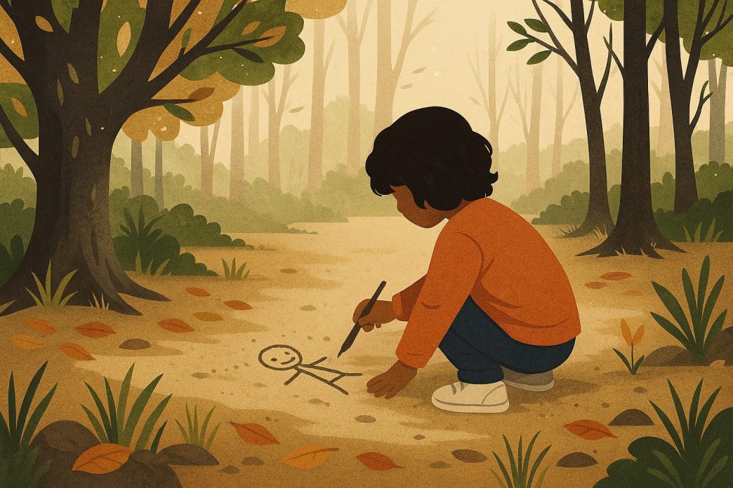 Why your kids should be drawing in the mud